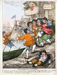 Miserias de Londres - el Támesis en Wapping